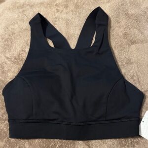 lululemon athletica Black Fast and Free Bra Size 6 NWT